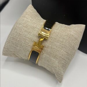 Gold and Black Bracelet